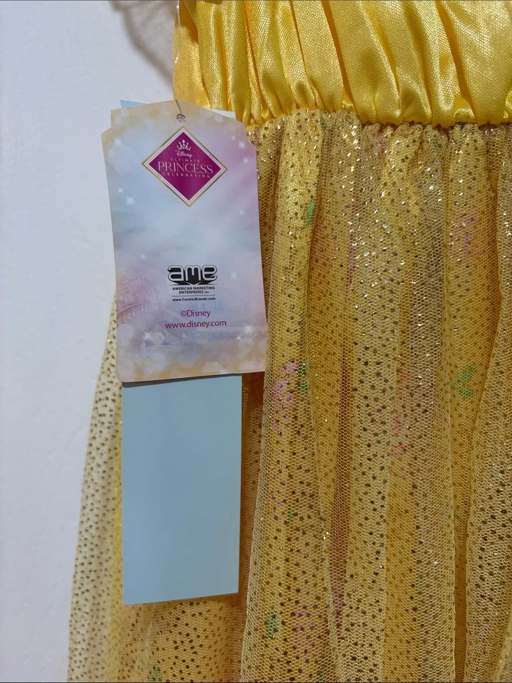 Disney Yellow and Pink Belle-Inspired Princess Costume Dress - Picture 5 of 7